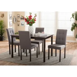 Dark Brown And Gray 5-Pc. Dining Set-Kirkland's Home Online