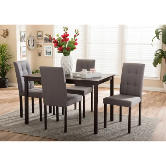 Dark Brown And Gray 5-Pc. Dining Set-Kirkland's Home Online