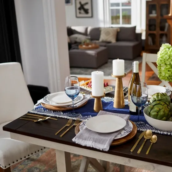 Dark Brown And Ivory Jackson Dining Table-Kirkland's Home Cheap