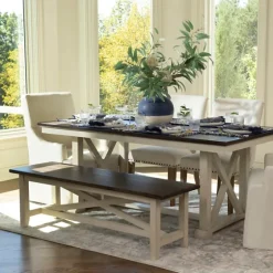 Dark Brown And Jackson Dining Bench-Kirkland's Home Flash Sale