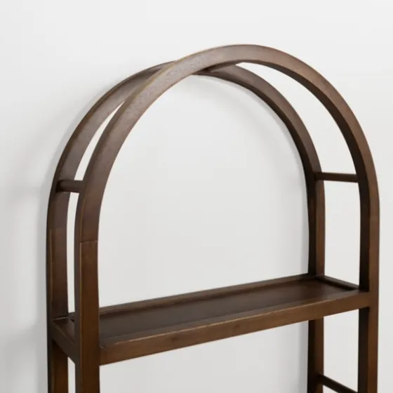 Dark Brown Wood Arched Wall Shelf-Kirkland's Home Clearance