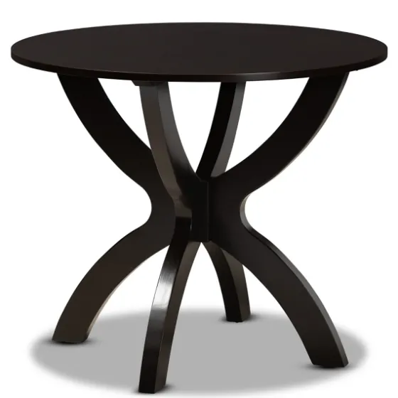 Dark Brown Wood Tripod Table 5-Pc. Dining Set-Kirkland's Home Store