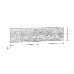 Dark Brown Wooden 3-Hook Coat Racks, Set Of 2-Kirkland's Home Shop