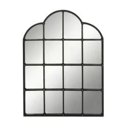 Dark Crown Frame Windowpane Mirror-Kirkland's Home Store