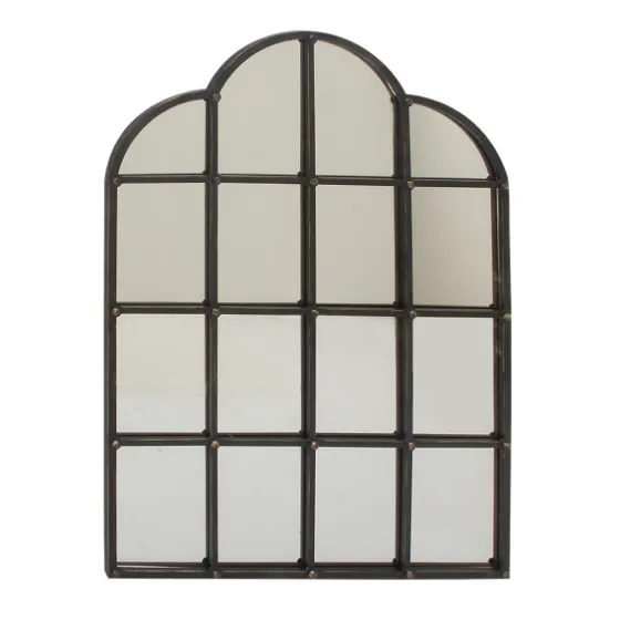 Dark Crown Frame Windowpane Mirror-Kirkland's Home Store