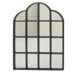 Dark Crown Frame Windowpane Mirror-Kirkland's Home Store