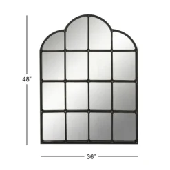 Dark Crown Frame Windowpane Mirror-Kirkland's Home Store