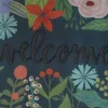 Dark Floral Welcome Rubber Doormat-Kirkland's Home Best