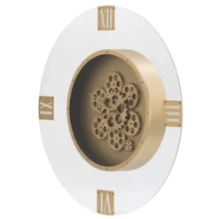 Dark Gold Exposed Gearwork Wall Clock-Kirkland's Home Fashion