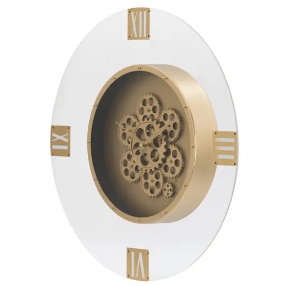Dark Gold Exposed Gearwork Wall Clock-Kirkland's Home Fashion