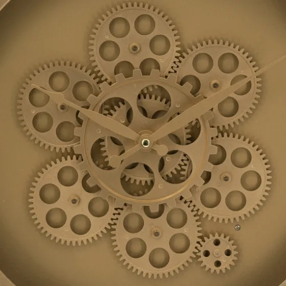 Dark Gold Exposed Gearwork Wall Clock-Kirkland's Home Fashion