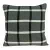 Dark Gray Plaid Knitted Pillow-Kirkland's Home Shop