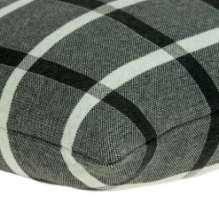 Dark Gray Plaid Knitted Pillow-Kirkland's Home Shop