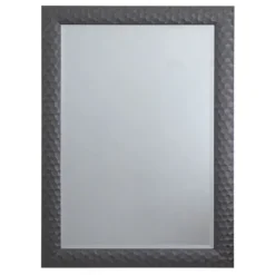 Dark Gray Wood Framed Beveled Edge Wall Mirror-Kirkland's Home Outlet
