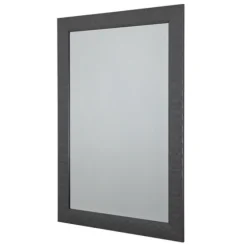 Dark Gray Wood Framed Beveled Edge Wall Mirror-Kirkland's Home Outlet