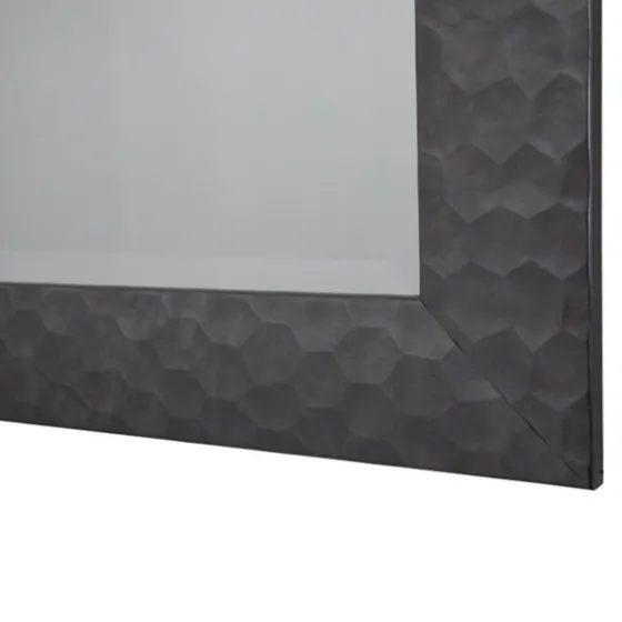 Dark Gray Wood Framed Beveled Edge Wall Mirror-Kirkland's Home Outlet