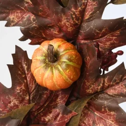 Dark Ivy And Oak Foliage With Pumpkins Wreath-Kirkland's Home Flash Sale