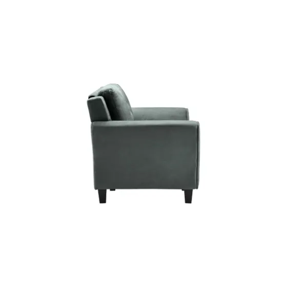 Dark Kelly Microfiber Rolled Arm Chair-Kirkland's Home Outlet