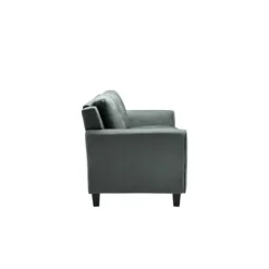Dark Kelly Microfiber Rolled Arm Loveseat-Kirkland's Home Cheap