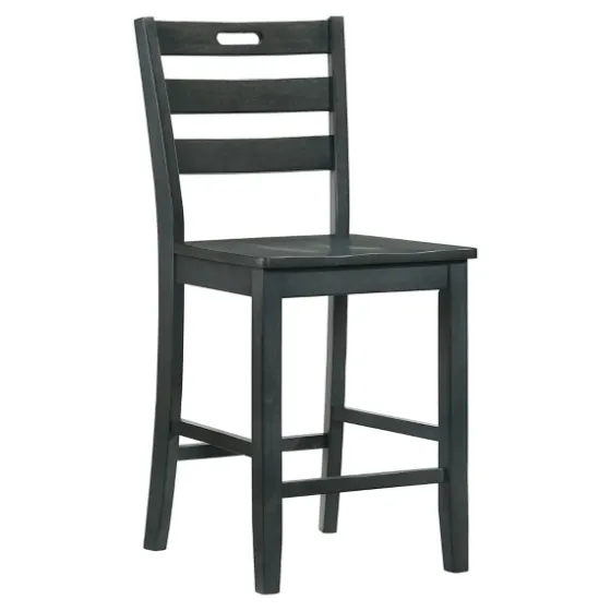 Dark Ladder Counter Stools, Set Of 2-Kirkland's Home Outlet