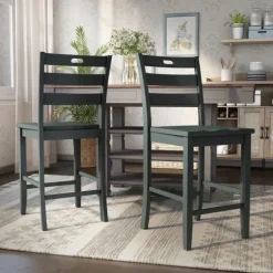 Dark Ladder Counter Stools, Set Of 2-Kirkland's Home Outlet