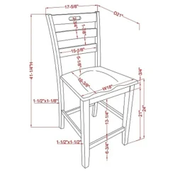 Dark Ladder Counter Stools, Set Of 2-Kirkland's Home Outlet