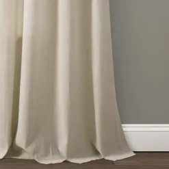 Dark Linen Lace Curtain Panel Set, 84 In.-Kirkland's Home Flash Sale