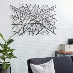 Dark Metal Abstract Scattered Wall Sculpture-Kirkland's Home Hot