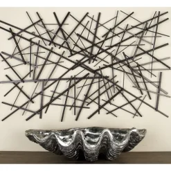 Dark Metal Abstract Scattered Wall Sculpture-Kirkland's Home Hot