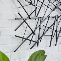 Dark Metal Abstract Scattered Wall Sculpture-Kirkland's Home Hot