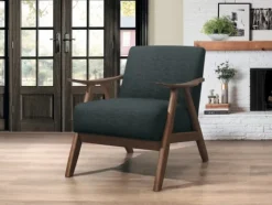Dark Mid-Century Hazel Frame Accent Chair-Kirkland's Home Fashion