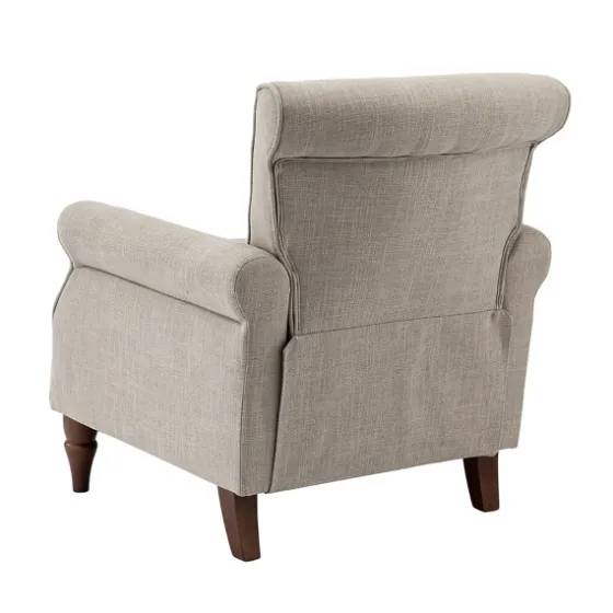 Dark Miriam Nailhead Trim Armchair-Kirkland's Home Outlet