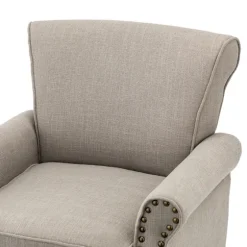 Dark Miriam Nailhead Trim Armchair-Kirkland's Home Outlet