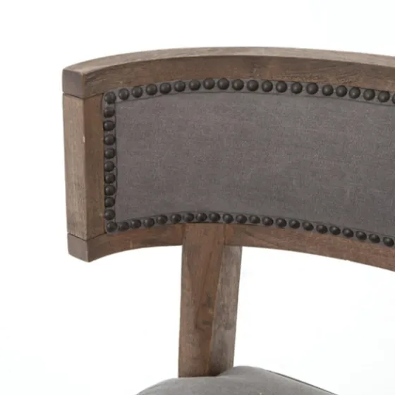 Dark Moon Canvas Upholstered Dining Chair-Kirkland's Home Sale