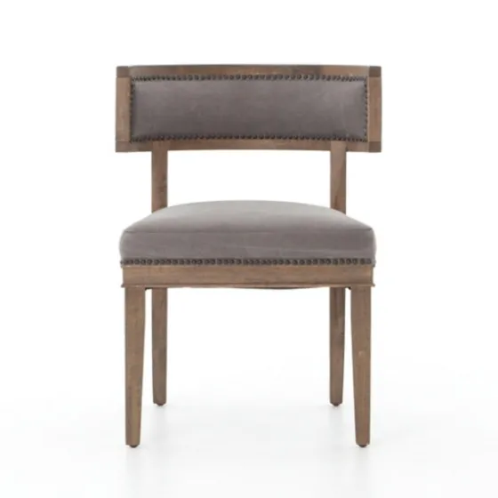 Dark Moon Canvas Upholstered Dining Chair-Kirkland's Home Sale