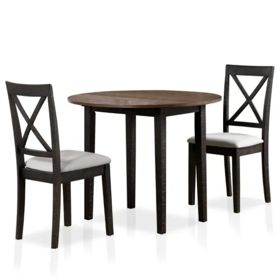 Dark Oak And Walnut 3-Pc. Dining Set-Kirkland's Home Online