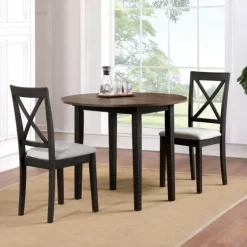 Dark Oak And Walnut 3-Pc. Dining Set-Kirkland's Home Online
