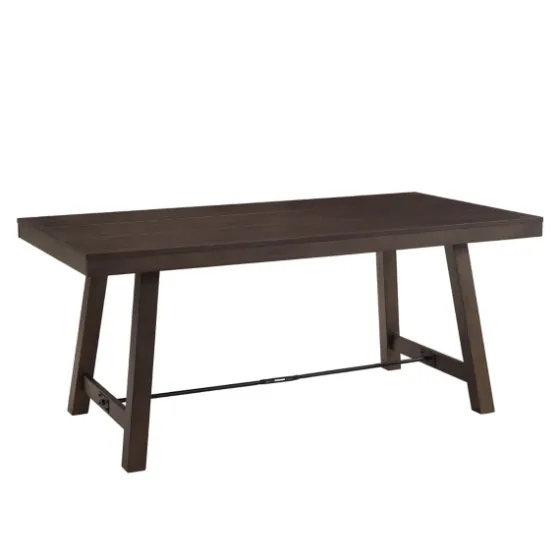 Dark Oak Wood Rustic Dining Table-Kirkland's Home Online