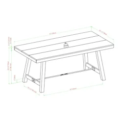 Dark Oak Wood Rustic Dining Table-Kirkland's Home Online