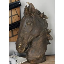 Dark Polystone Horse Head Statue-Kirkland's Home Best Sale