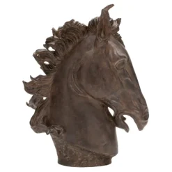 Dark Polystone Horse Head Statue-Kirkland's Home Best Sale