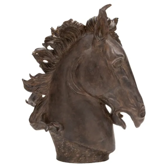 Dark Polystone Horse Head Statue-Kirkland's Home Best Sale
