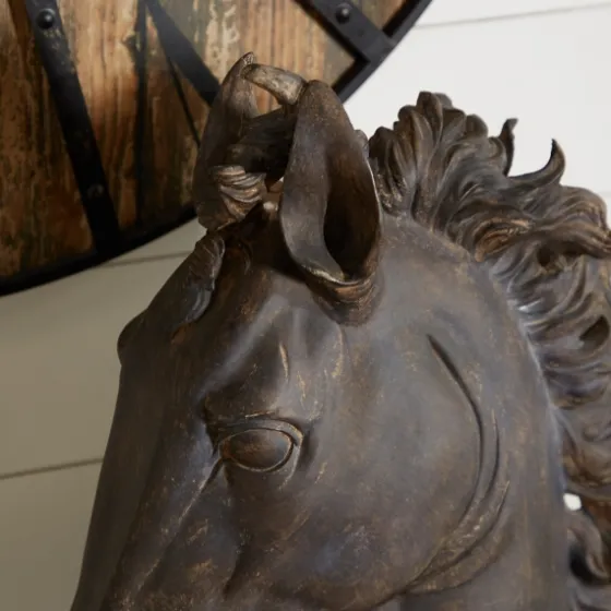 Dark Polystone Horse Head Statue-Kirkland's Home Best Sale