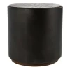Dark Reclaimed Elm Wood Drum Accent Table-Kirkland's Home Best