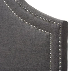 Dark Scalloped Corner Queen Headboard-Kirkland's Home Clearance