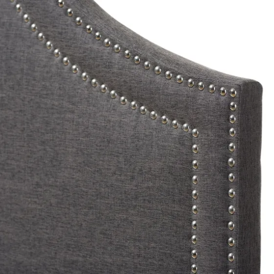 Dark Scalloped Corner Queen Headboard-Kirkland's Home Clearance