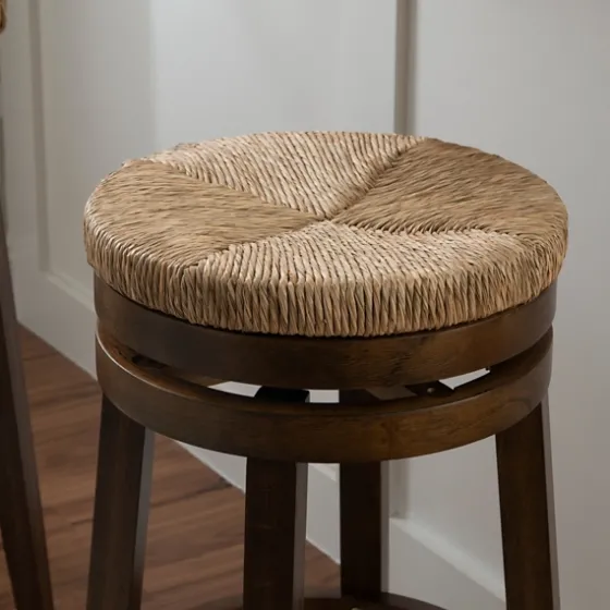 Dark Seagrass Swivel Bar Stool-Kirkland's Home Sale