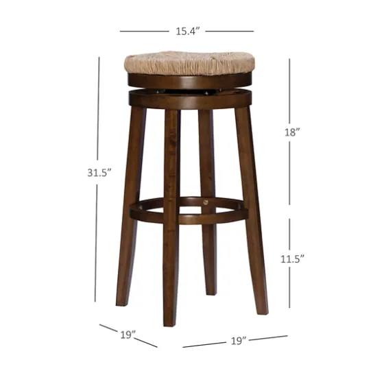 Dark Seagrass Swivel Bar Stool-Kirkland's Home Sale
