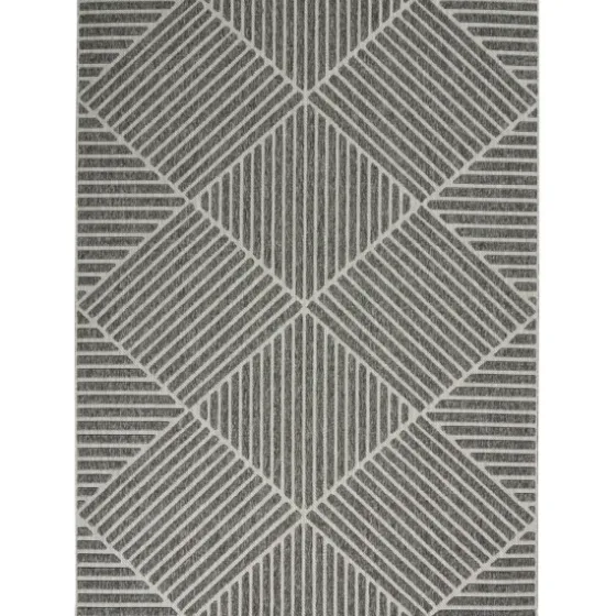 Dark Square Diamond Outdoor Area Rug, 5X7-Kirkland's Home Best Sale
