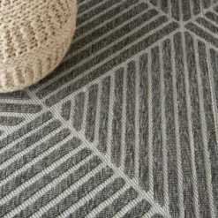 Dark Square Diamond Outdoor Area Rug, 5X7-Kirkland's Home Best Sale